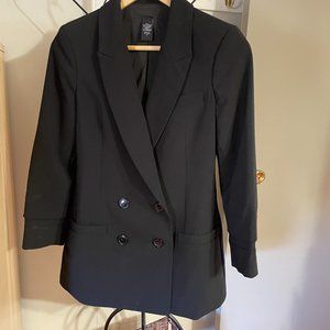 Black Double Breasted Blazer Size 2